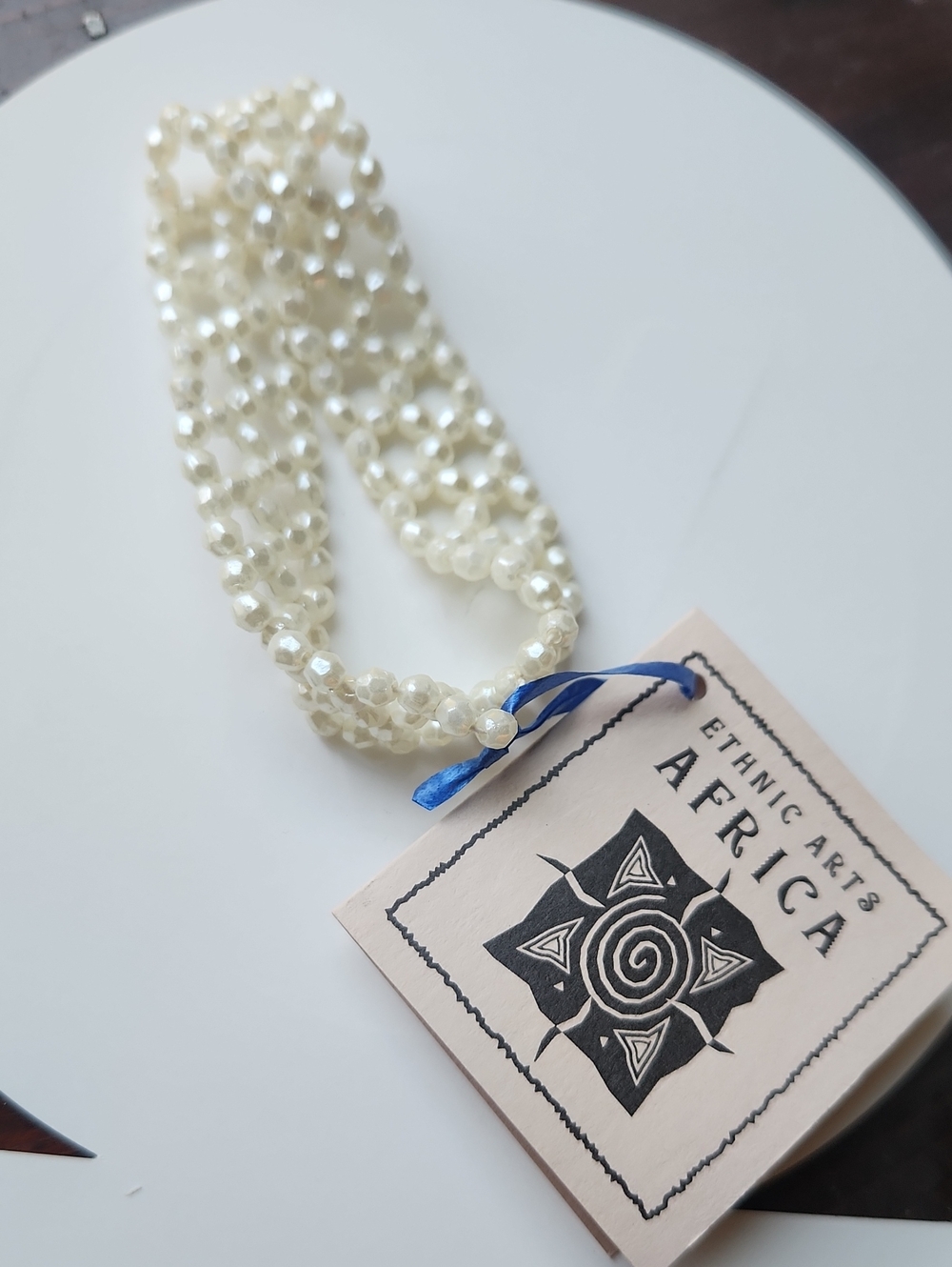 Cream Beaded Multi-Strand Bracelet